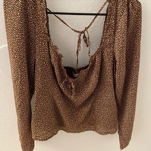 Abercrombie Polka Dot Blouse